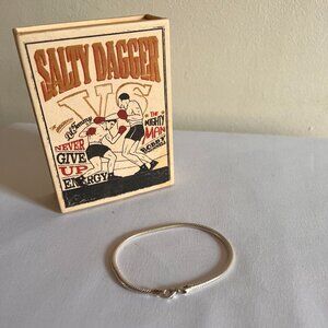 Salty Dagger Nebty (Two Ladies) Silver Snake Chain Bracelet 19.5cm